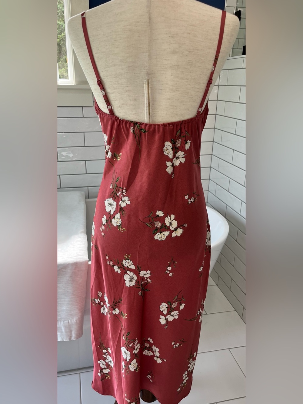 Inspired Hearts Dusty Rose Floral Slip Dress - Picture 11 of 12